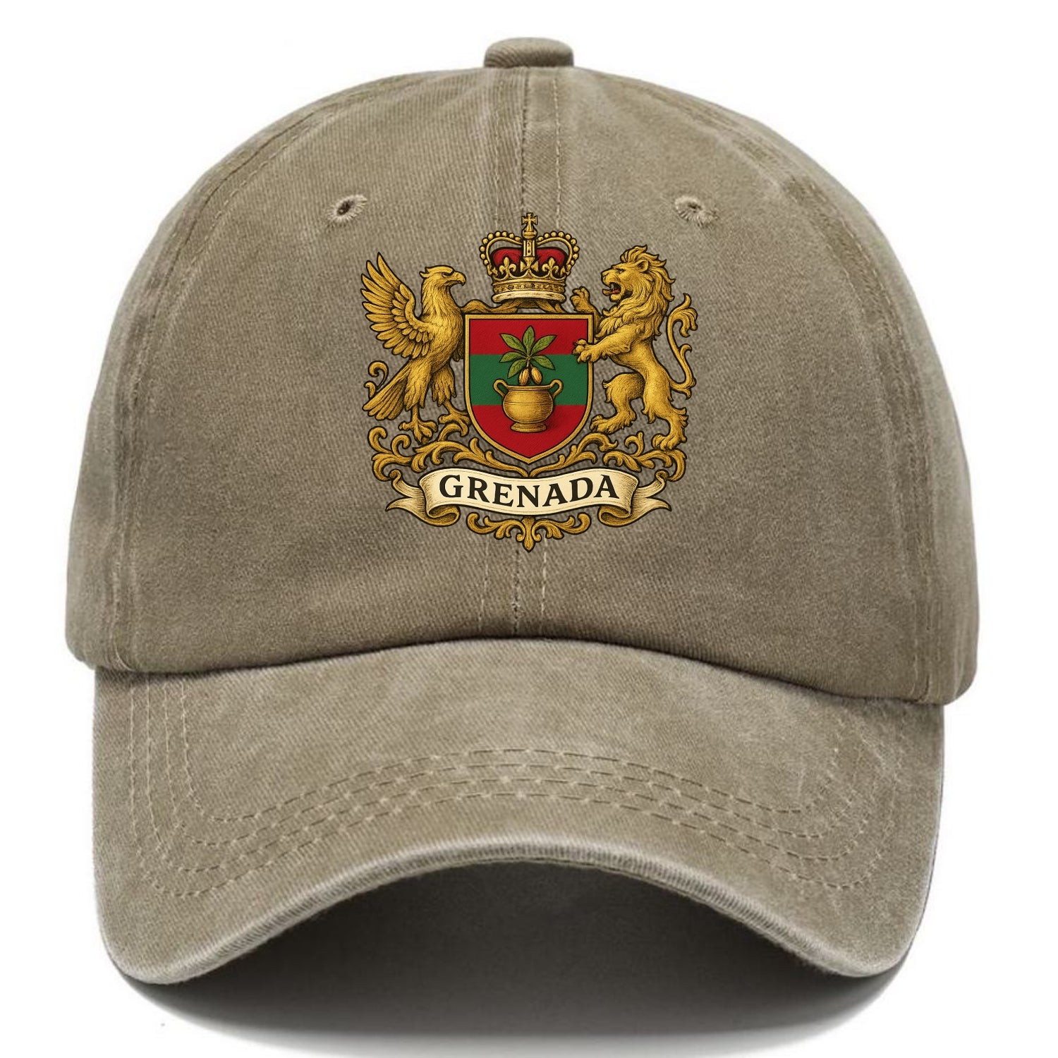 Grenada Heritage Badge  - Classic Cap - Warm Sand(Khaki)