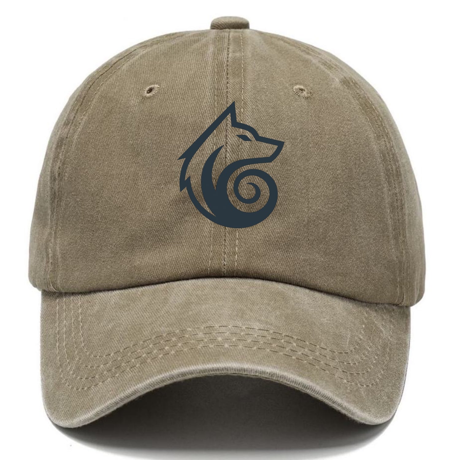 Wind Wolf Spiral  - Classic Cap - Warm Sand(Khaki)