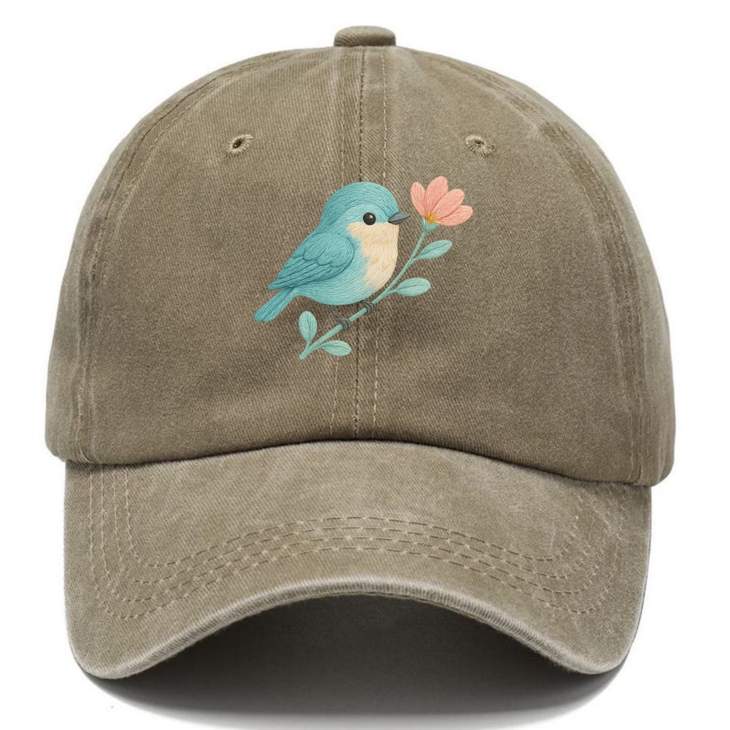 Aqua Chickadee - Classic Cap - Warm Sand(Khaki)