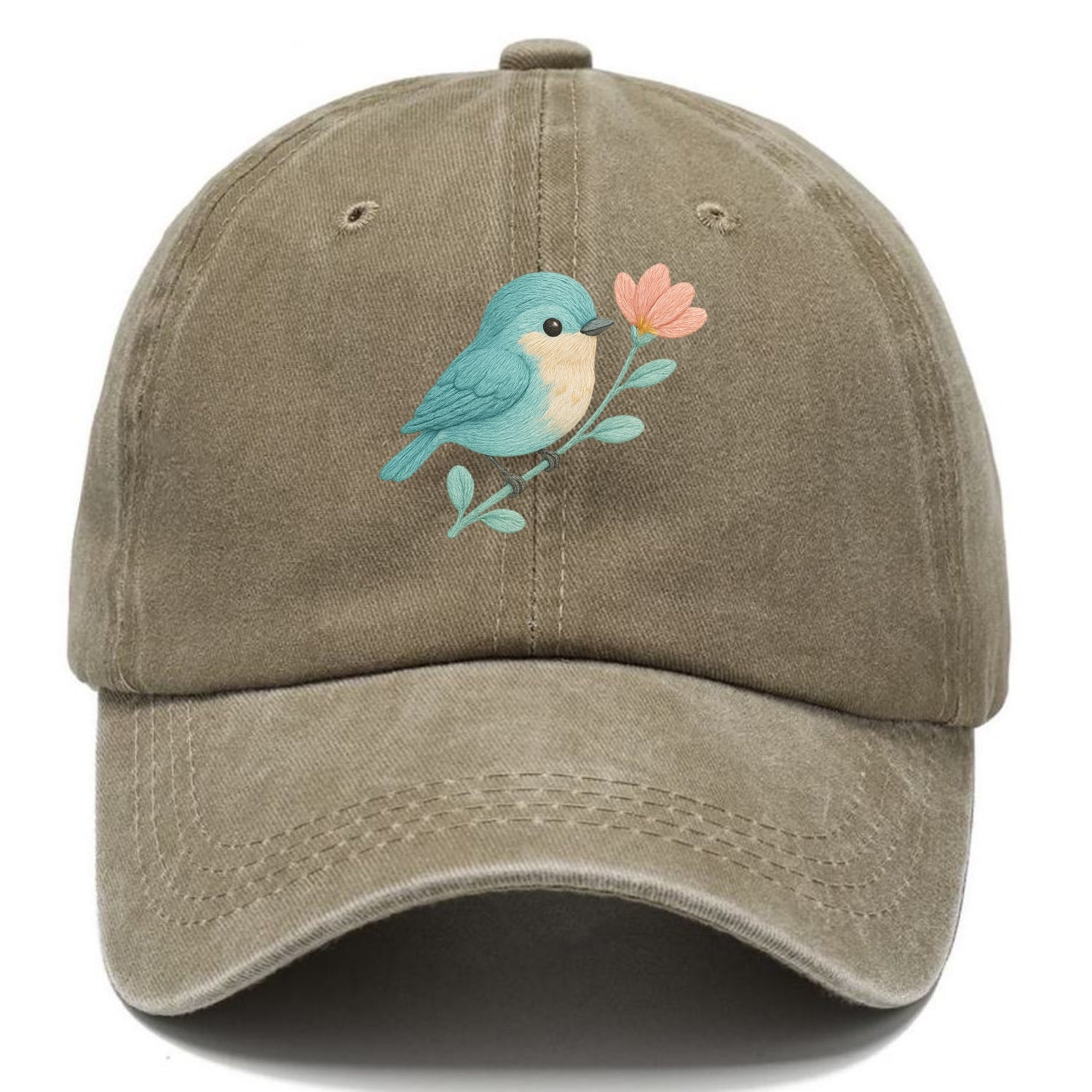 Aqua Chickadee - Classic Cap - Warm Sand(Khaki)