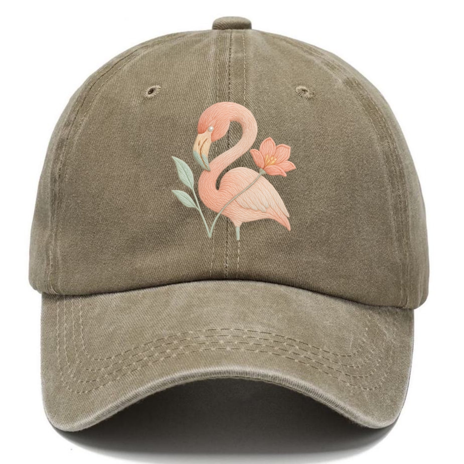 Peach Flamingo - Classic Cap - Warm Sand(Khaki)