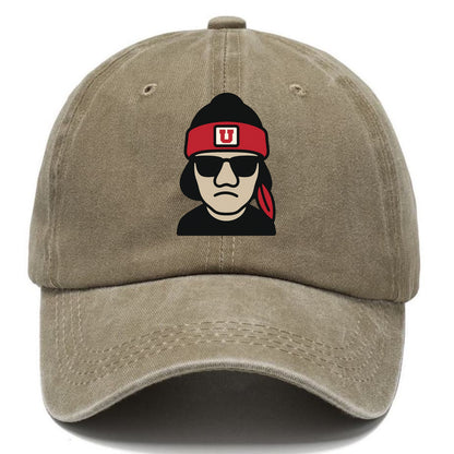 Salt Lake Ute wearing Utah beanie with U patch - Classic Cap - Warm Sand(Khaki)