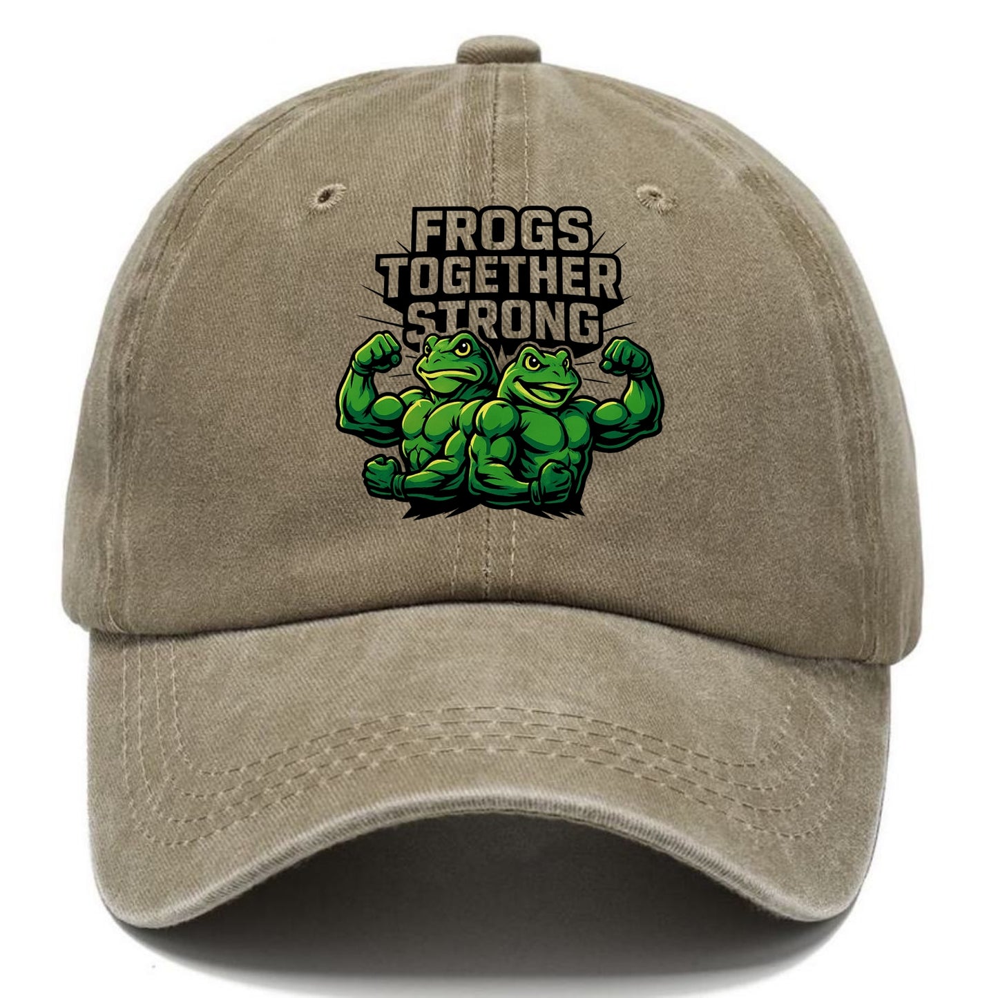 Frogs Together Strong - Classic Cap - Warm Sand(Khaki)