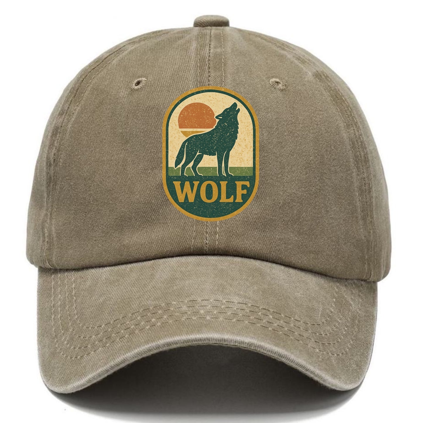 Carbon Fiber Wolf  - Classic Cap - Warm Sand(Khaki)