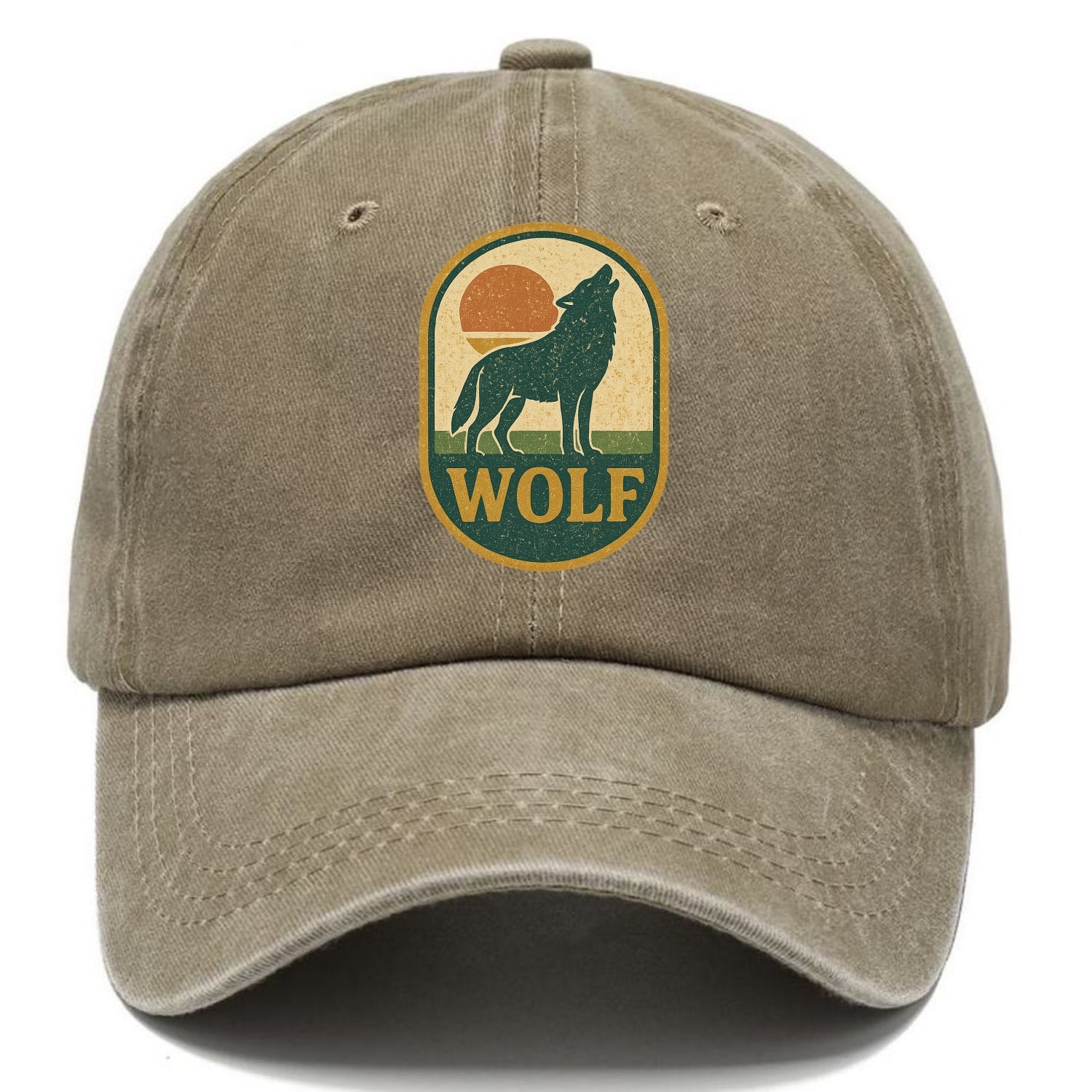 Carbon Fiber Wolf  - Classic Cap - Warm Sand(Khaki)