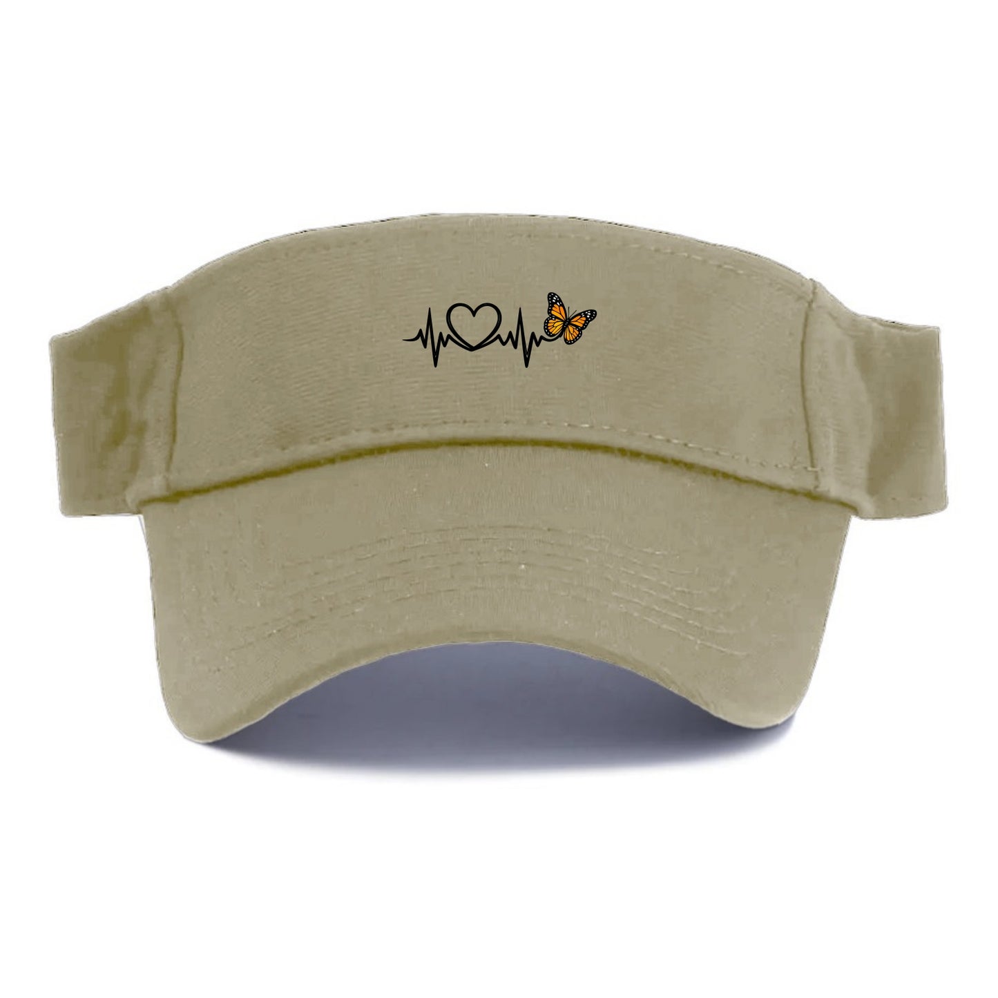 Heartbeat Butterfly - Visor - Warm Sand(Khaki)