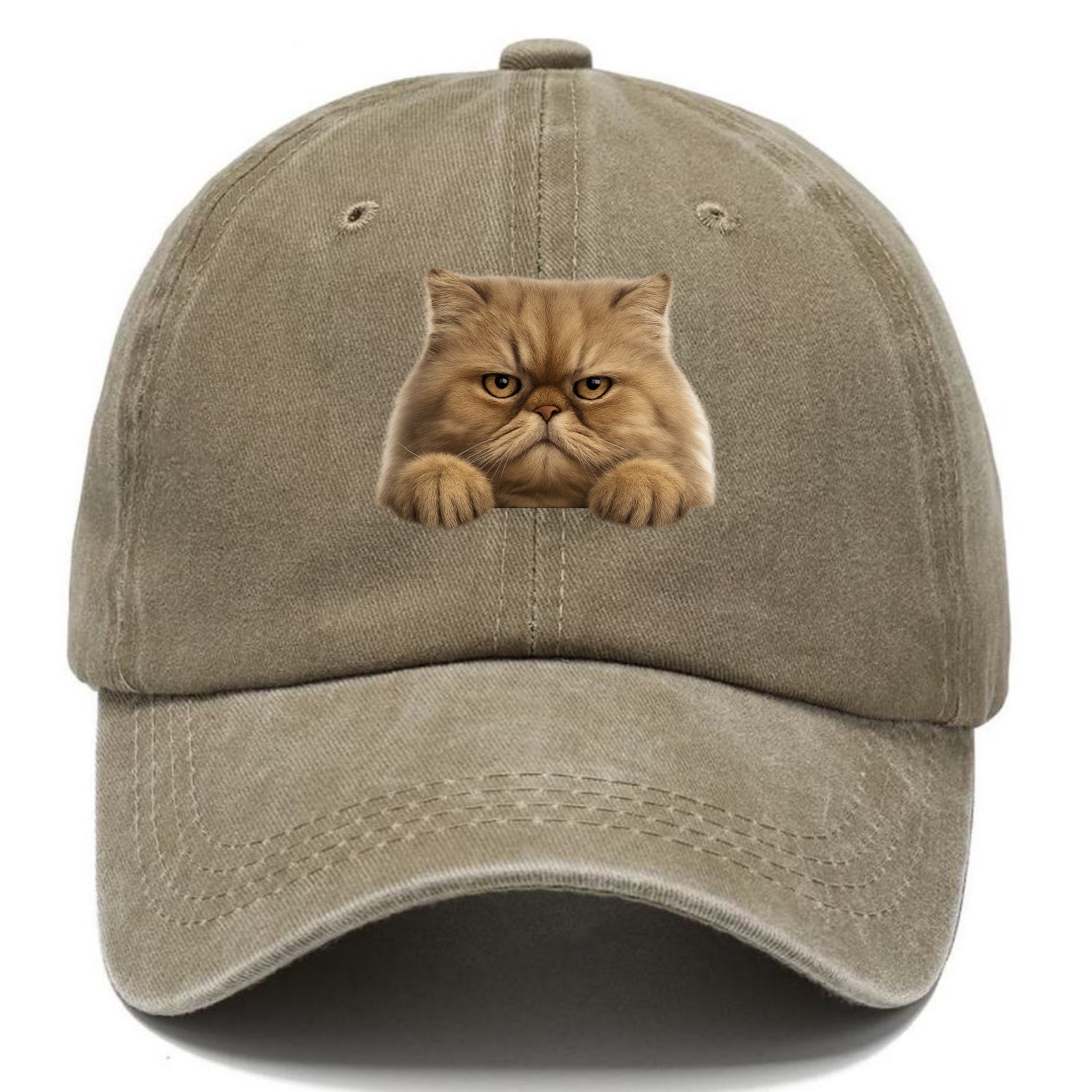 Persian Cat  - Classic Cap - Warm Sand(Khaki)