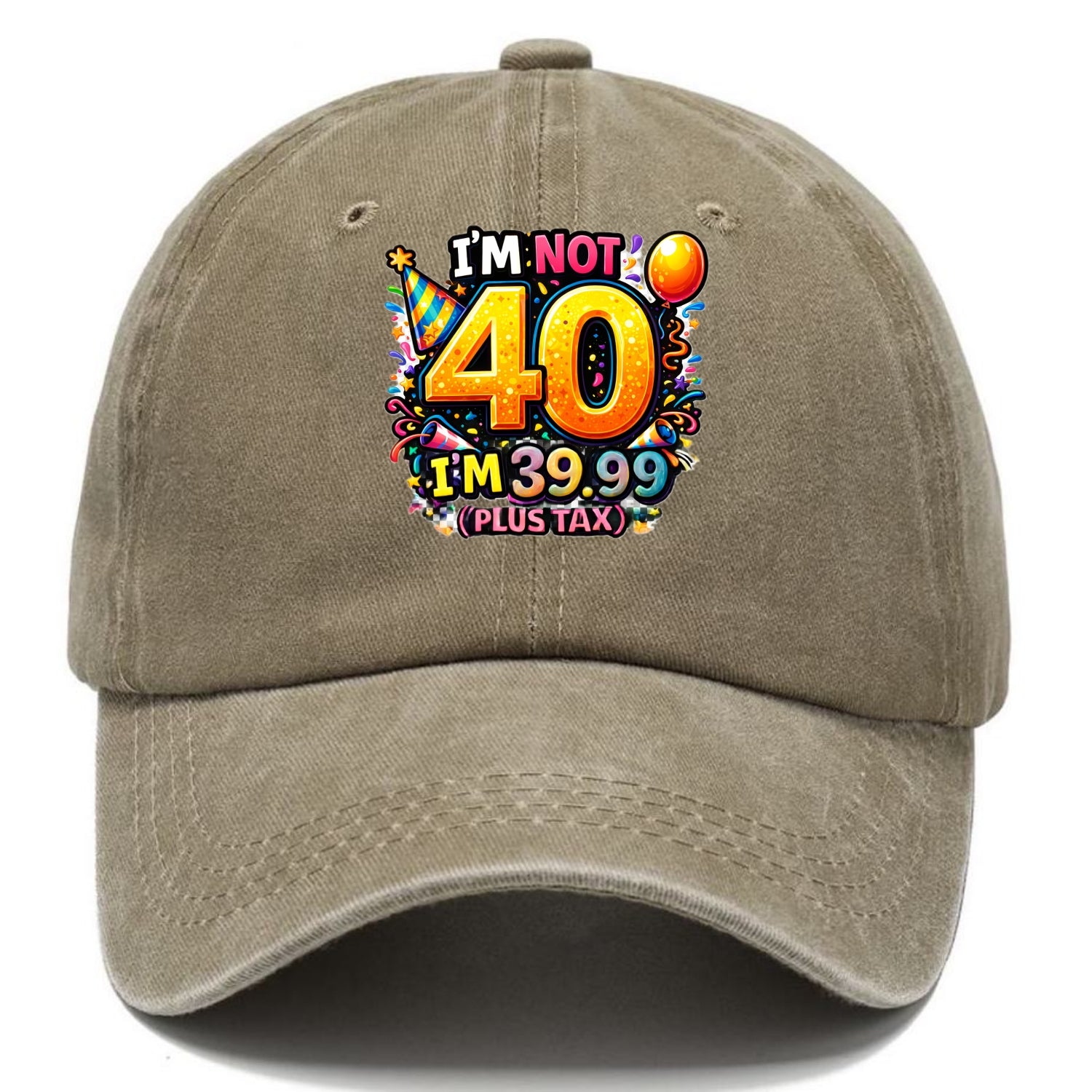 Not 40 Plus Tax - Classic Cap - Warm Sand(Khaki)