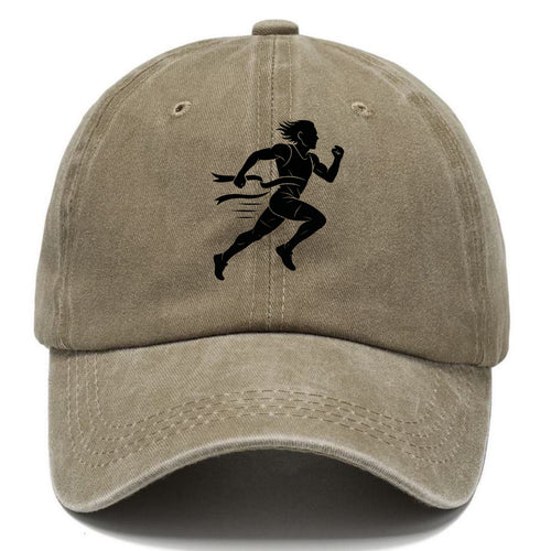 Runner sprinting finish line - Classic Cap