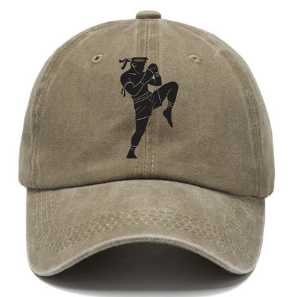 Muay Thai fighter with knee strike - Classic Cap - Warm Sand(Khaki)