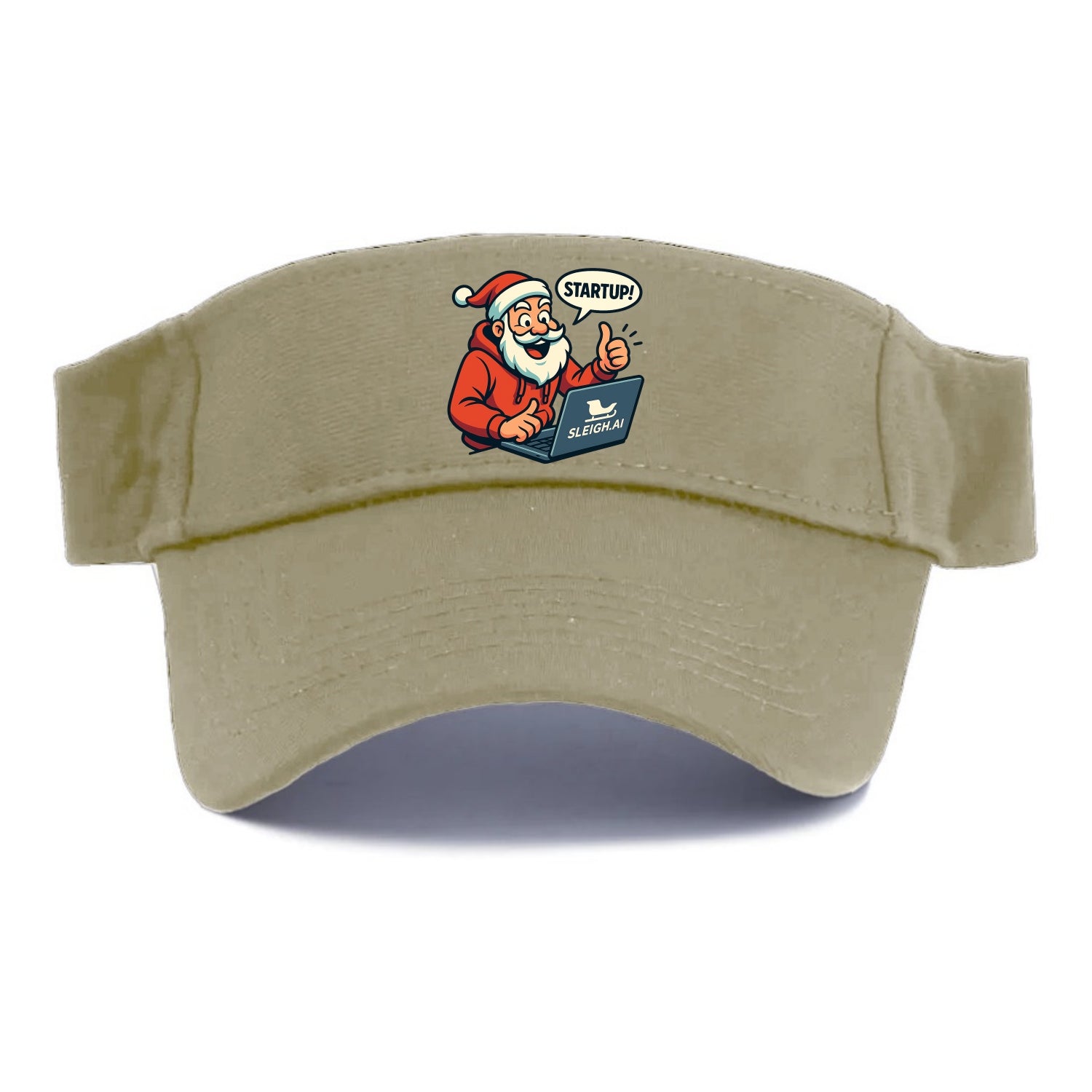 Santa Tech Startup CEO - Visor - Warm Sand(Khaki)
