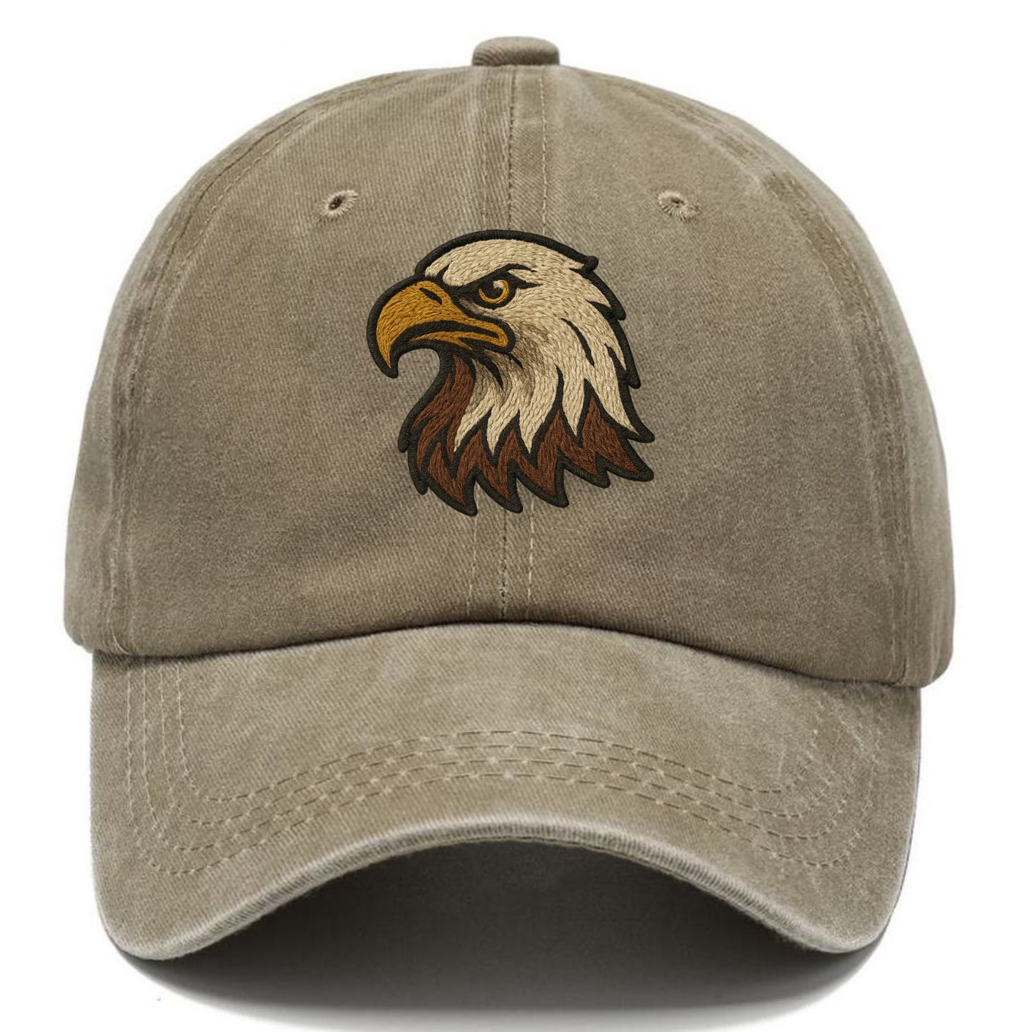 American Eagle Head  - Classic Cap - Warm Sand(Khaki)