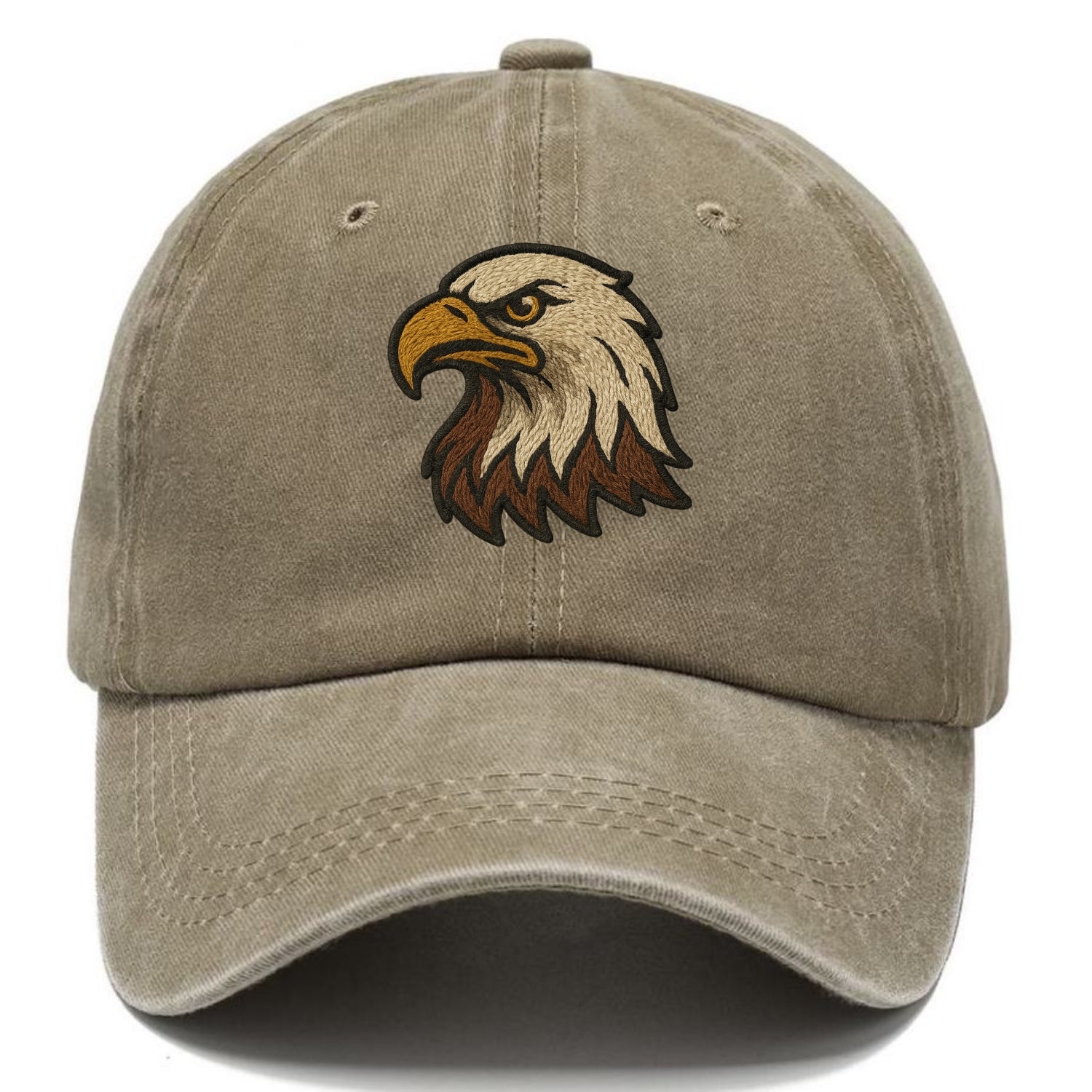American Eagle Head  - Classic Cap - Warm Sand(Khaki)