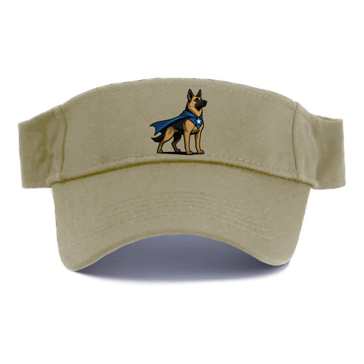 German Shepherd Patriotic Hero  - Visor - Warm Sand(Khaki)