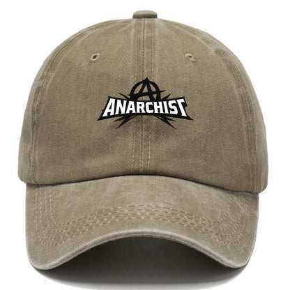 Bold typography design - "ANARCHIST" - no masters, self-governed - Classic Cap - Warm Sand(Khaki)