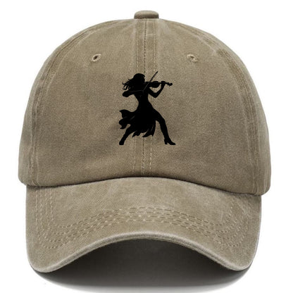 Violinist performing dramatic pose - Classic Cap - Warm Sand(Khaki)
