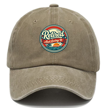 Carefree Retirement Emblem - Classic Cap - Warm Sand(Khaki)