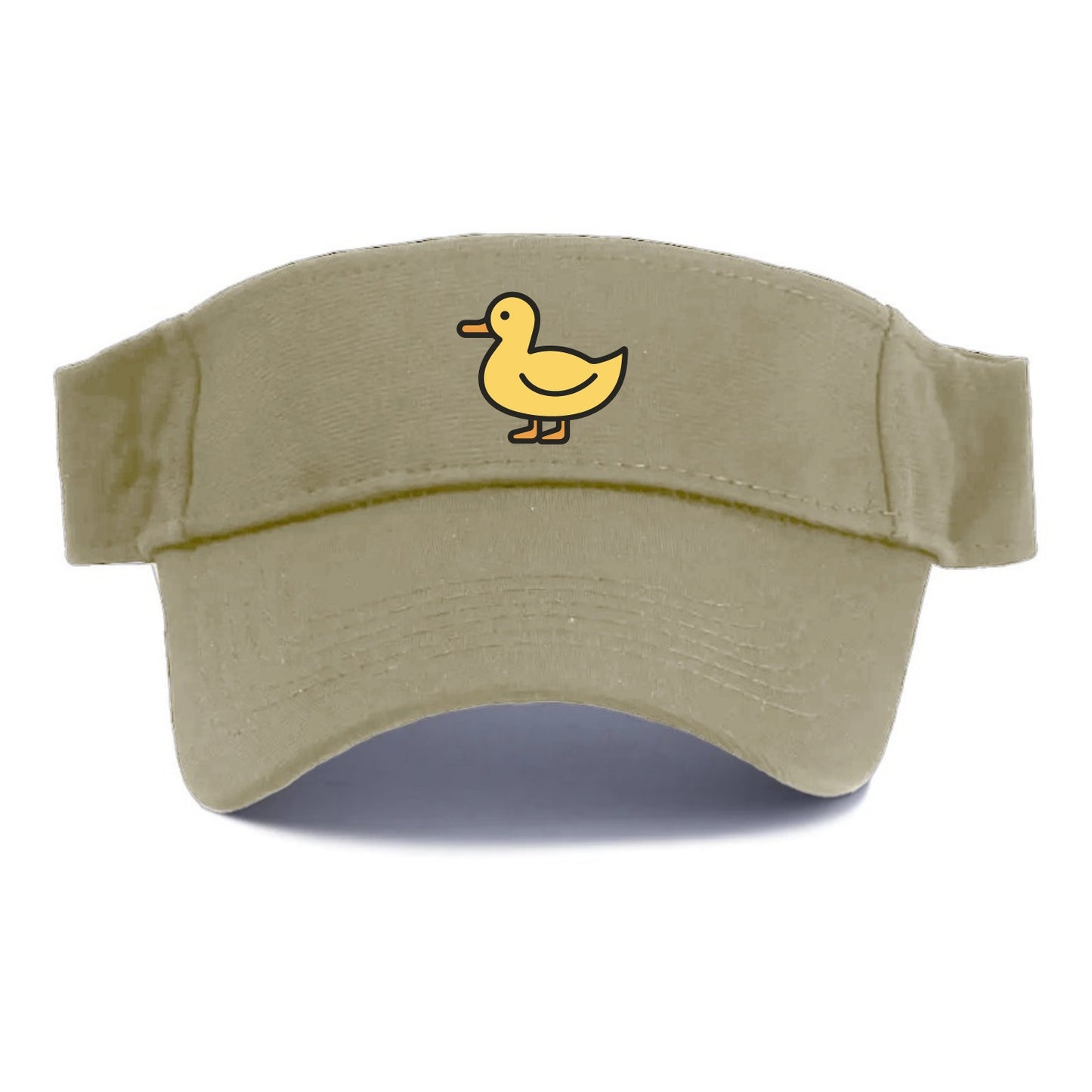 Duck - Yellow mallard flat side profile - Visor - Warm Sand(Khaki)