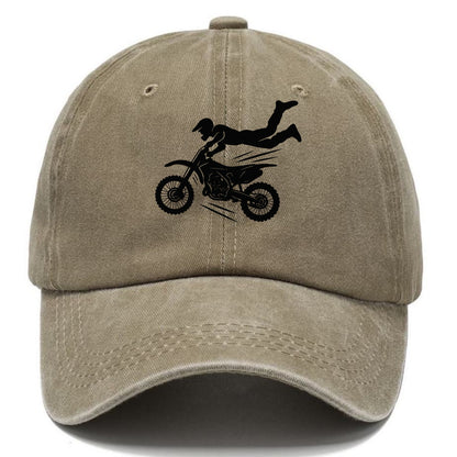 Motocross rider airborne trick - Classic Cap - Warm Sand(Khaki)