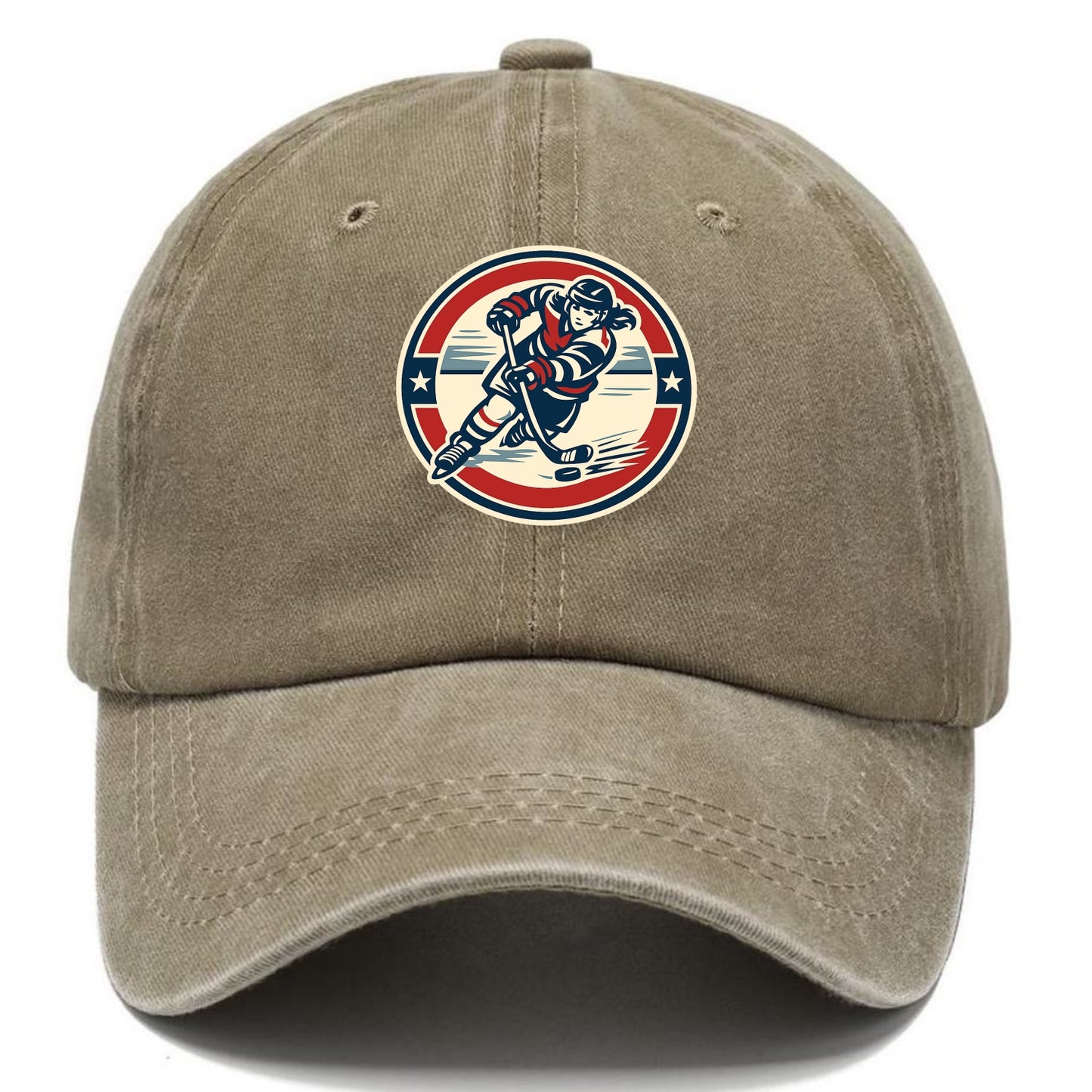 Fierce Ice Queen Emblem - Classic Cap - Warm Sand(Khaki)