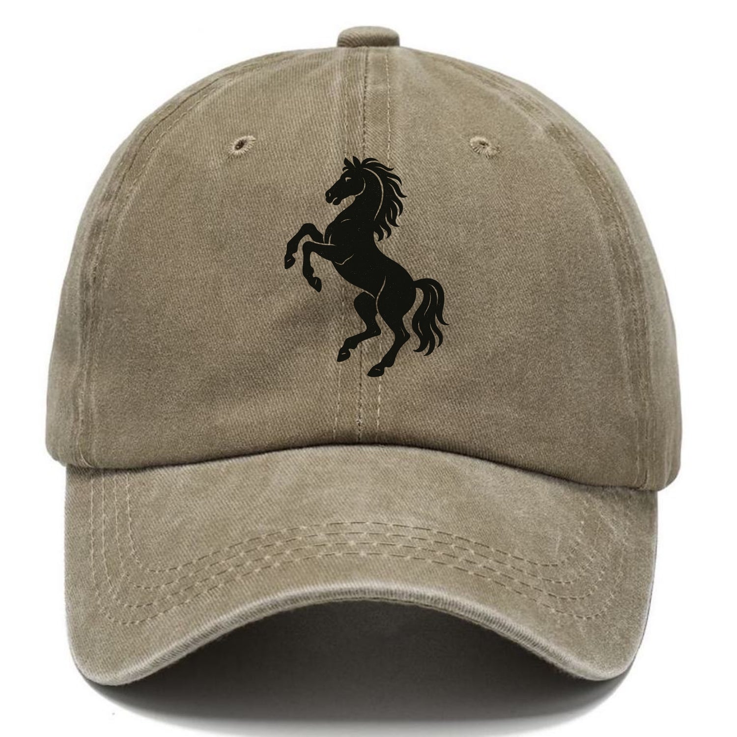 Stallion rearing on hind legs - Classic Cap - Warm Sand(Khaki)