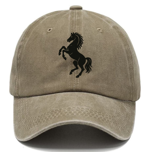 Stallion rearing on hind legs - Classic Cap - Warm Sand(Khaki)