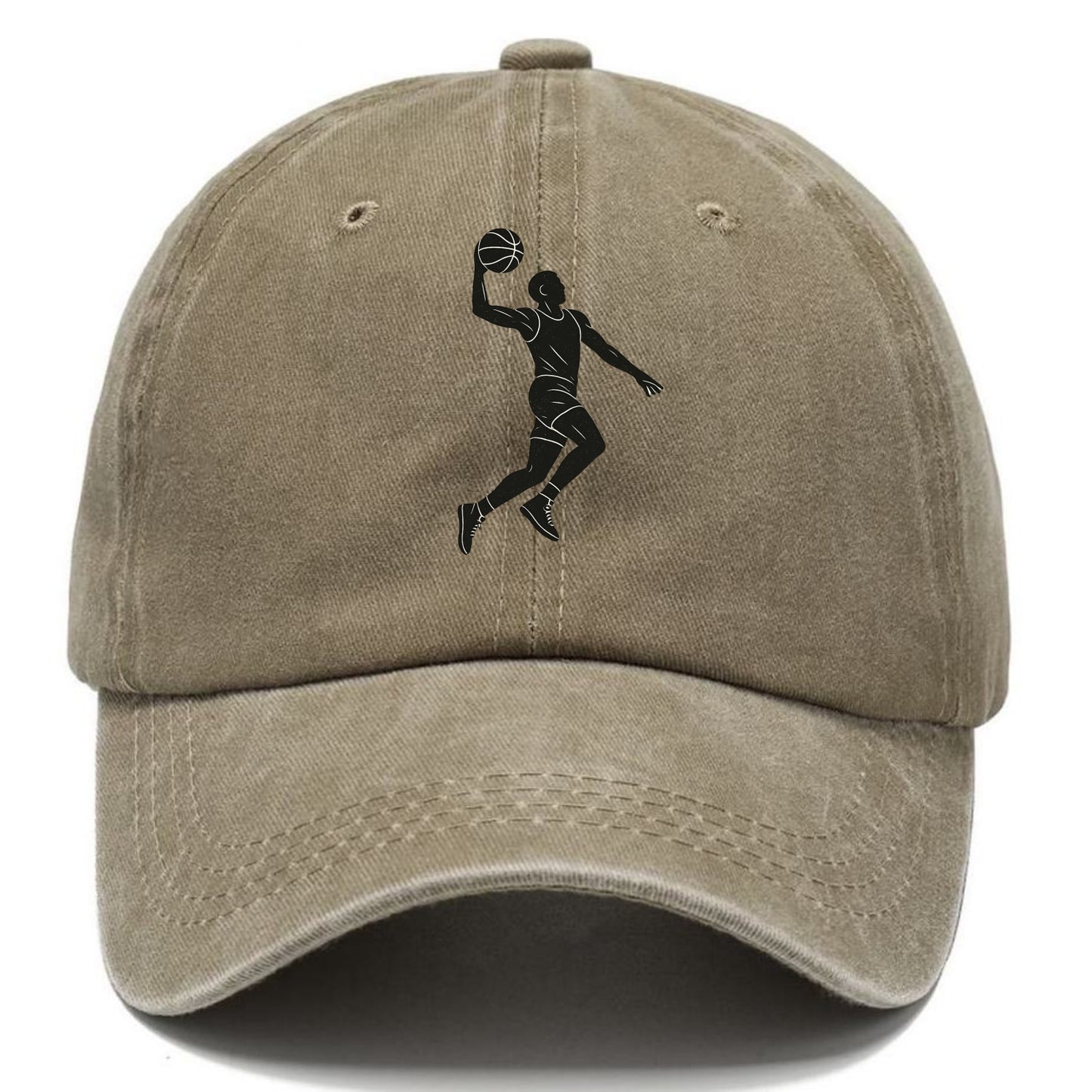 Basketball player dunking silhouette - Classic Cap - Warm Sand(Khaki)
