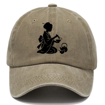 Geisha traditional tea ceremony - Classic Cap - Warm Sand(Khaki)