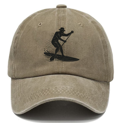 Stand-up paddleboarder on calm water - Classic Cap - Warm Sand(Khaki)