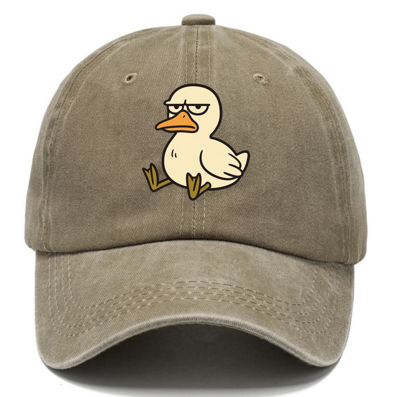 The Duck Judging Silently - Classic Cap - Warm Sand(Khaki)