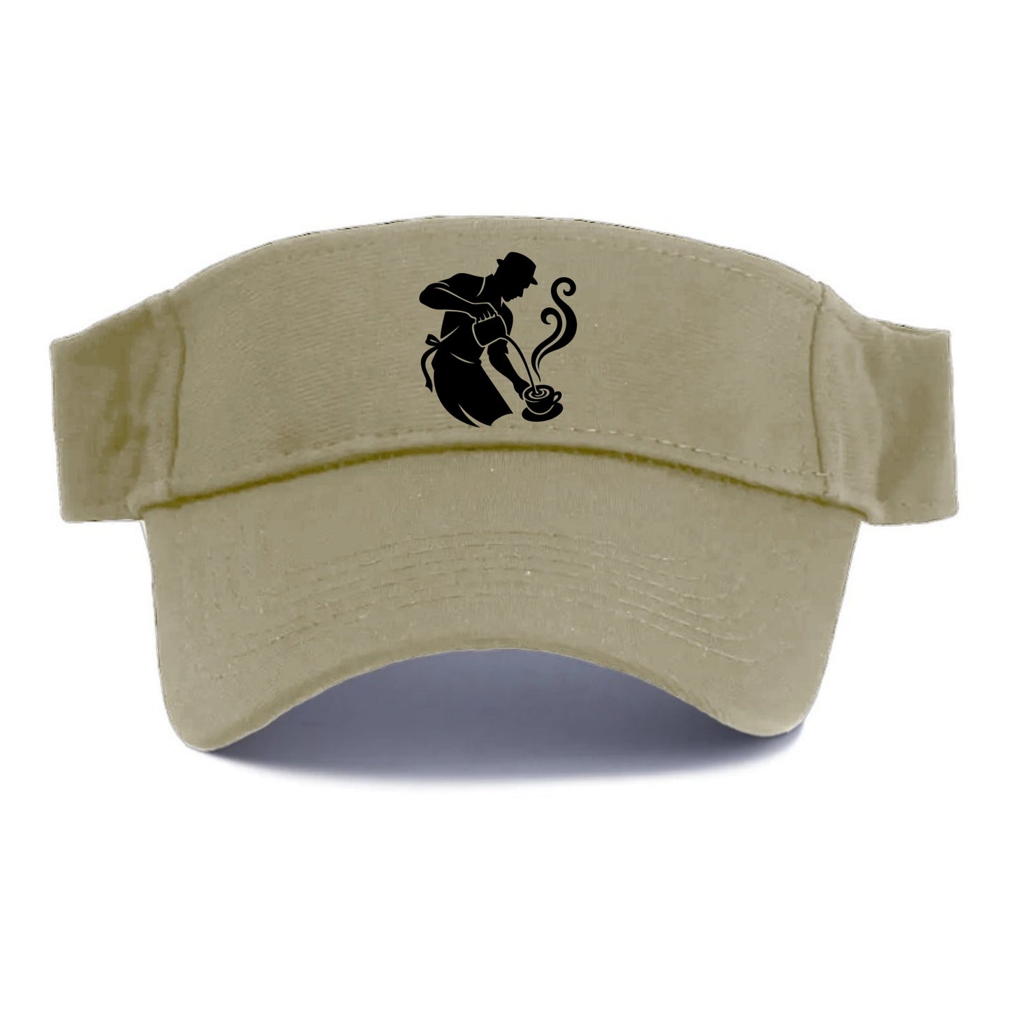 Barista creating latte art - Visor - Warm Sand(Khaki)