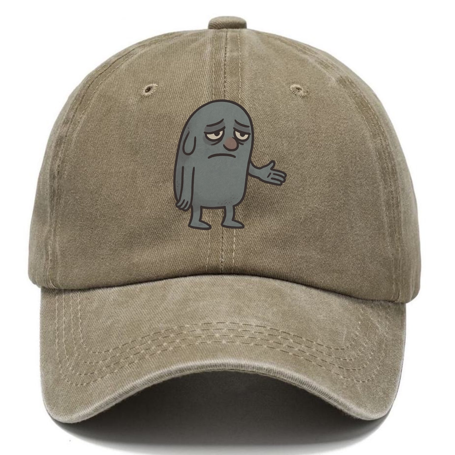 FOLLOWERS ARE GHOSTS | Transparent crowd following nobody - Classic Cap - Warm Sand(Khaki)