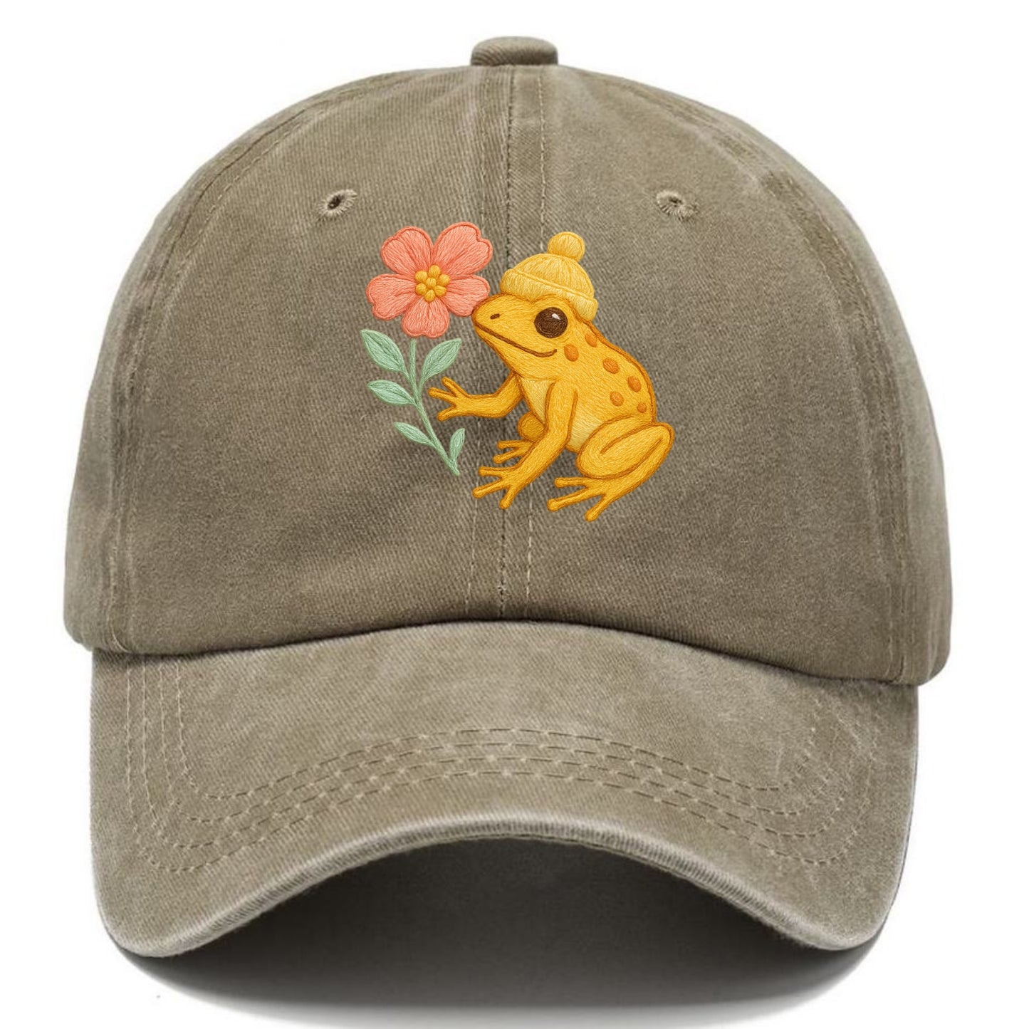 Yellow Dart Frog - Classic Cap - Warm Sand(Khaki)