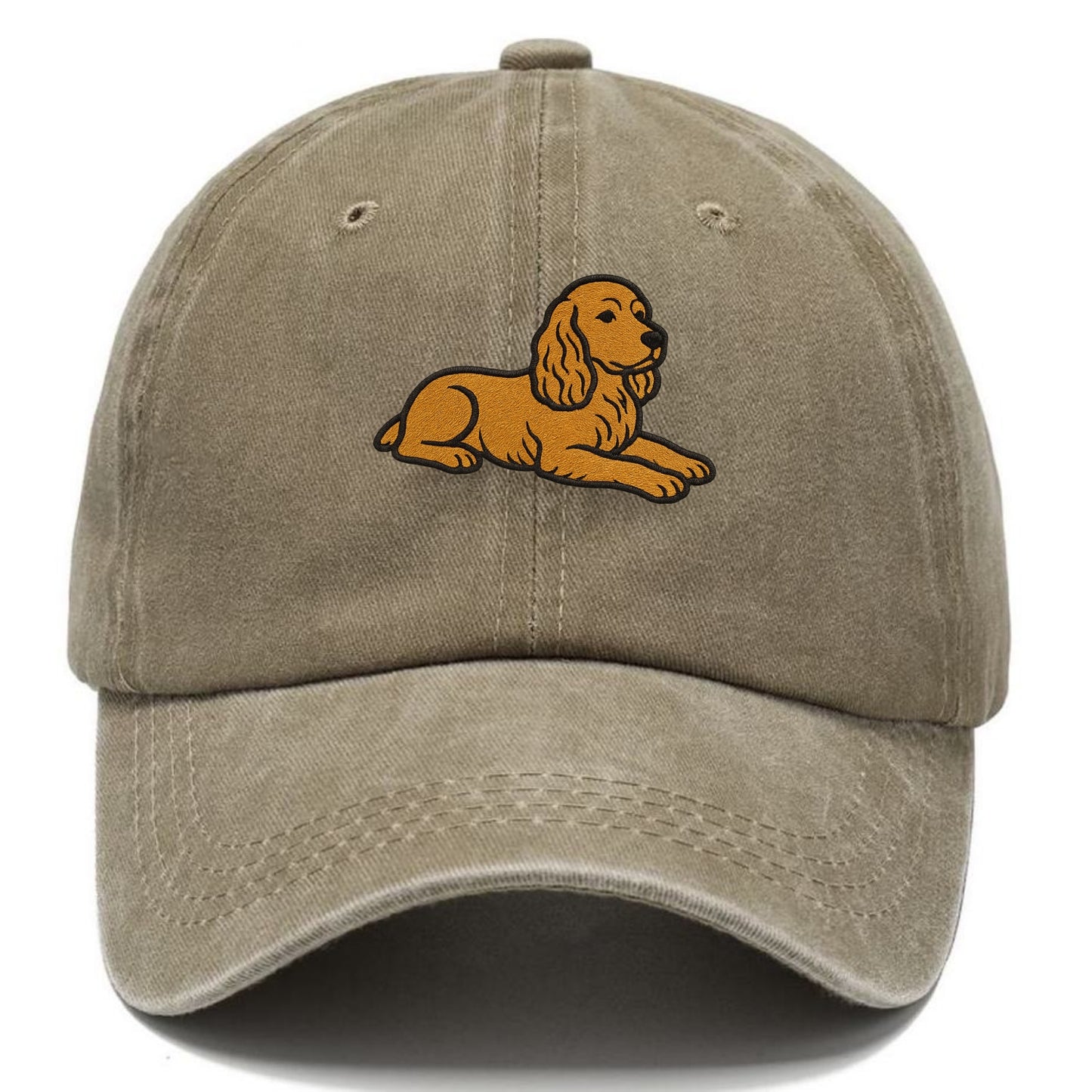Cocker Spaniel - Golden colored relaxed Classic Cap - Warm Sand(Khaki)