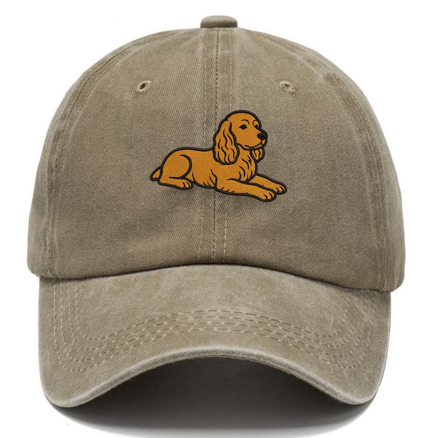 Cocker Spaniel - Golden colored relaxed Classic Cap - Warm Sand(Khaki)