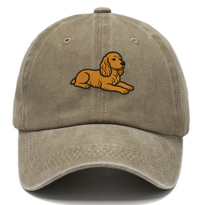 Cocker Spaniel - Golden colored relaxed Classic Cap - Warm Sand(Khaki)