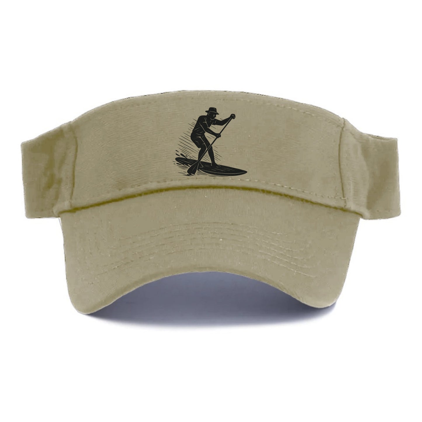 Stand-up paddleboarder on calm water - Visor - Warm Sand(Khaki)