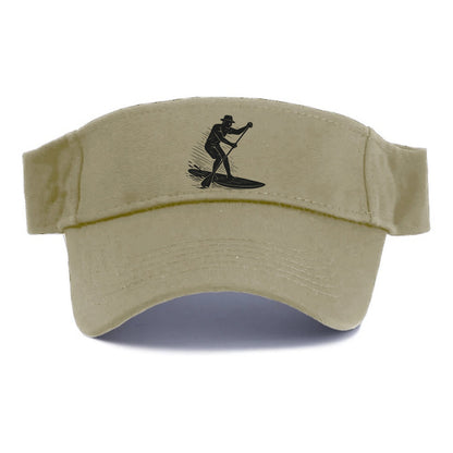 Stand-up paddleboarder on calm water - Visor - Warm Sand(Khaki)