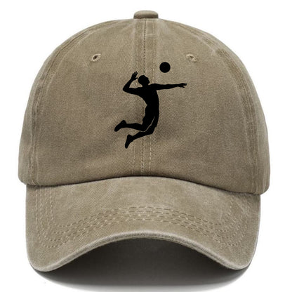 Volleyball player spiking ball - Classic Cap - Warm Sand(Khaki)