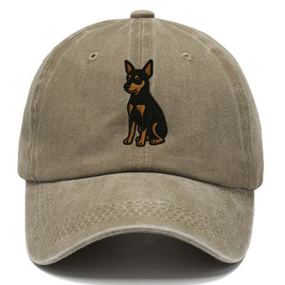 Miniature Pinscher - Black and tan sitti Classic Cap - Warm Sand(Khaki)