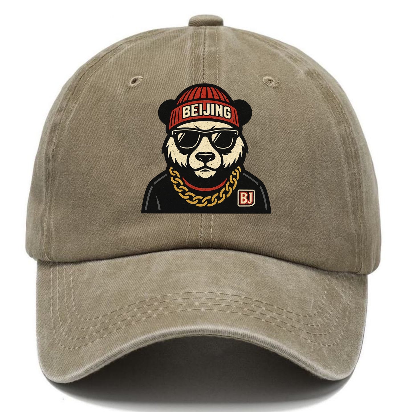 Beijing Panda - Classic Cap - Warm Sand(Khaki)