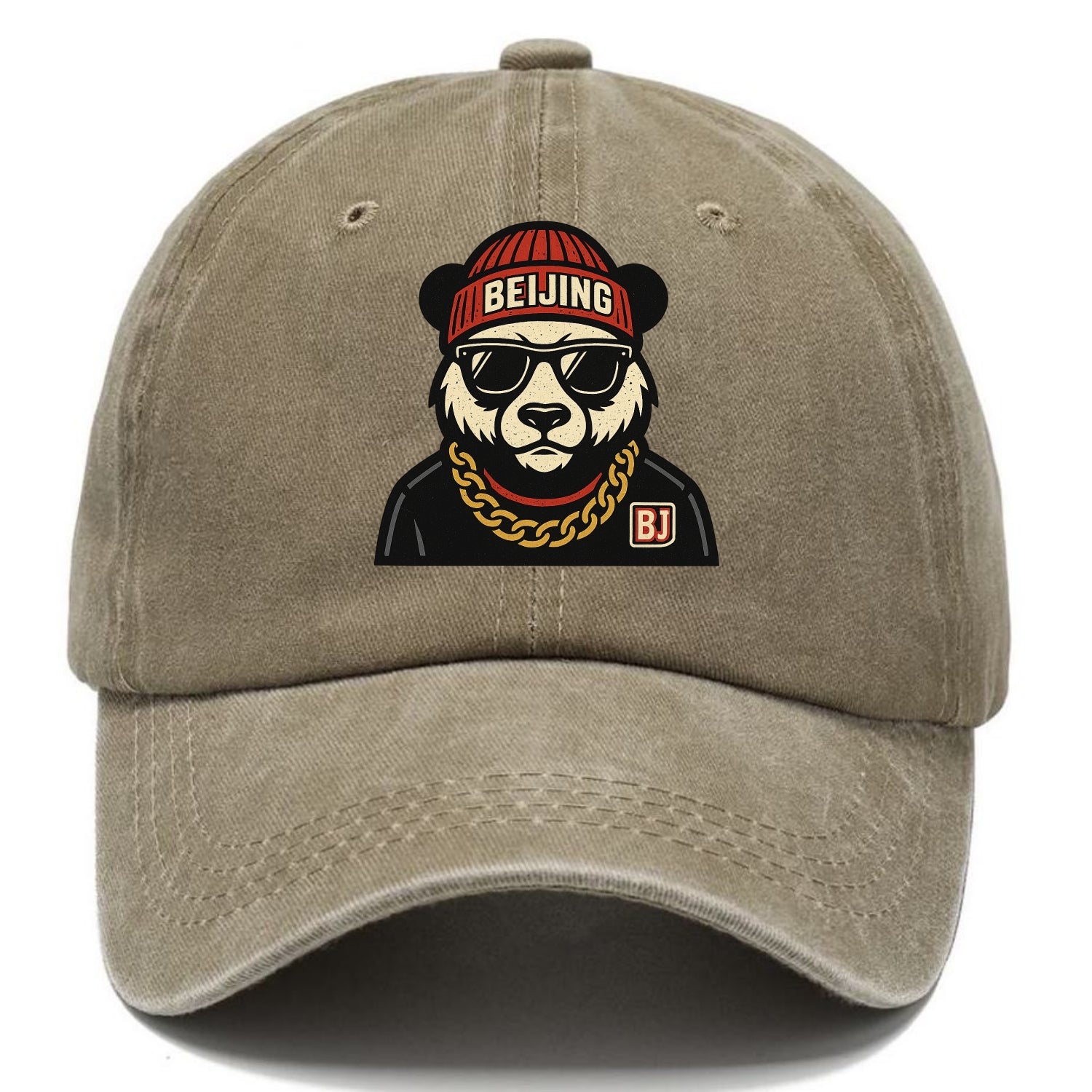 Beijing Panda - Classic Cap - Warm Sand(Khaki)