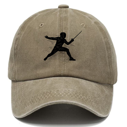 Fencer lunging attack position - Classic Cap - Warm Sand(Khaki)