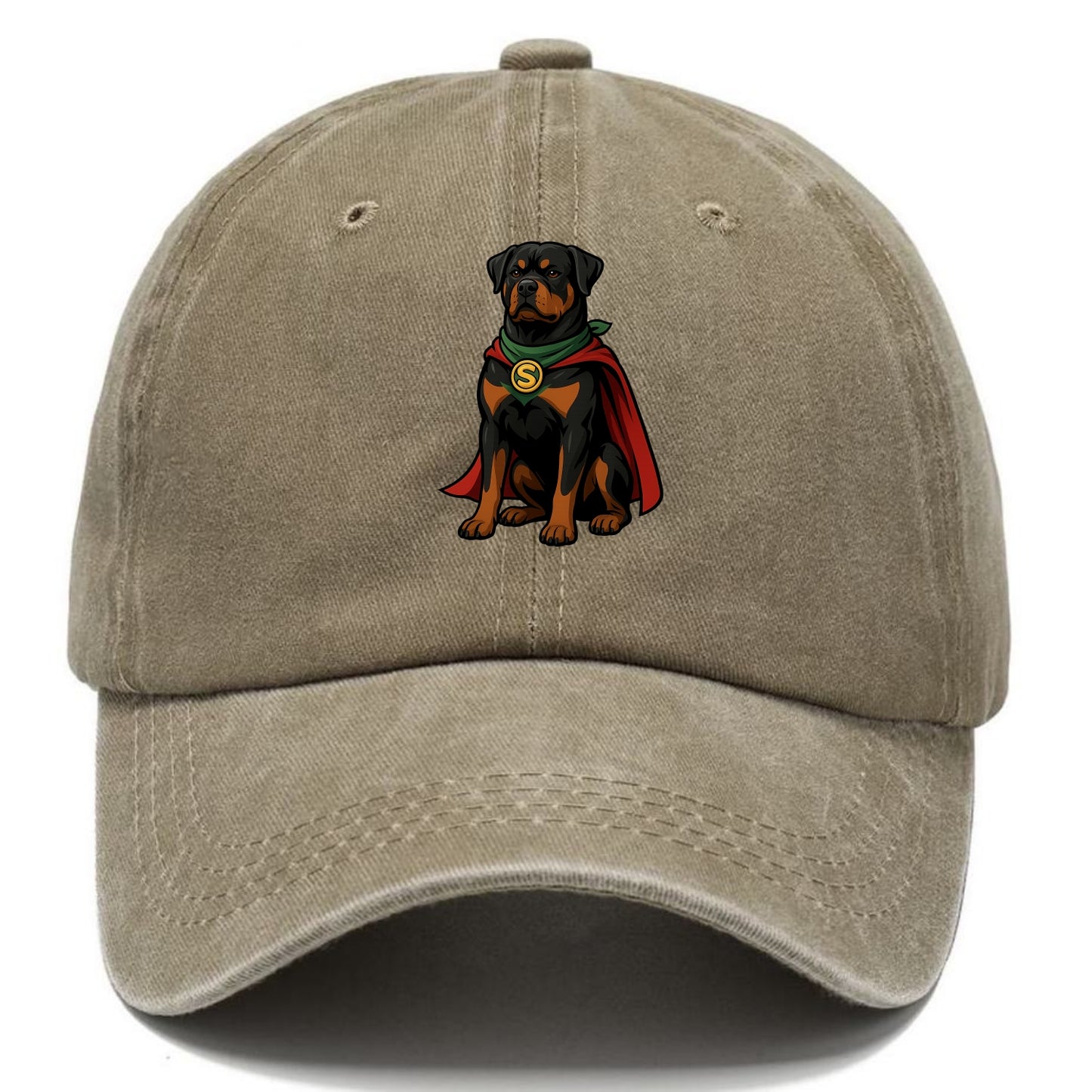 Rottweiler Strong Hero  - Classic Cap - Warm Sand(Khaki)