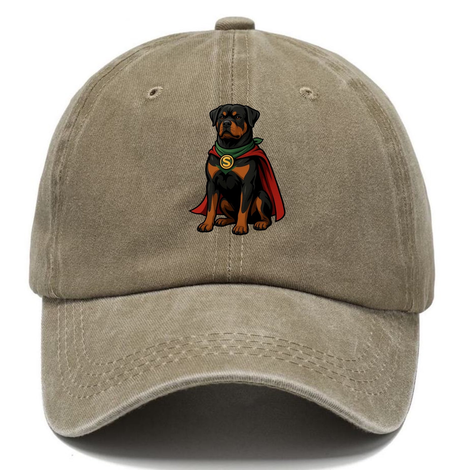 Rottweiler Strong Hero  - Classic Cap - Warm Sand(Khaki)