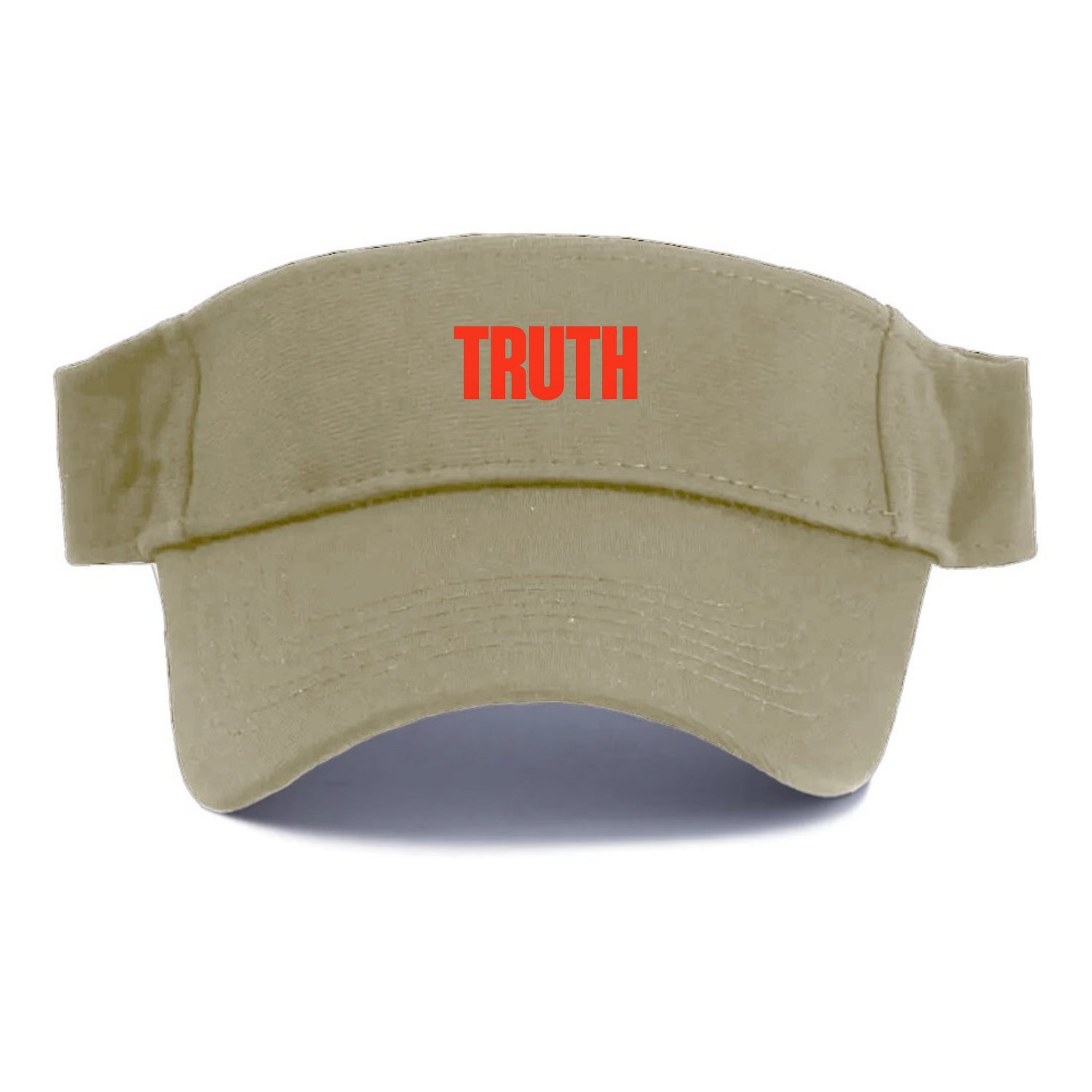 Bold typography design - "TRUTH" - honesty, reality - Visor - Warm Sand(Khaki)