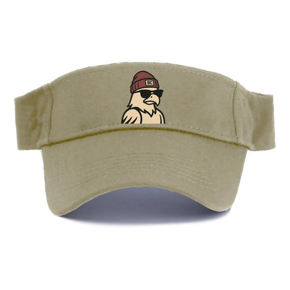 Chestnut Hill Eagle wearing Boston College beanie with BC patch - Visor - Warm Sand(Khaki)