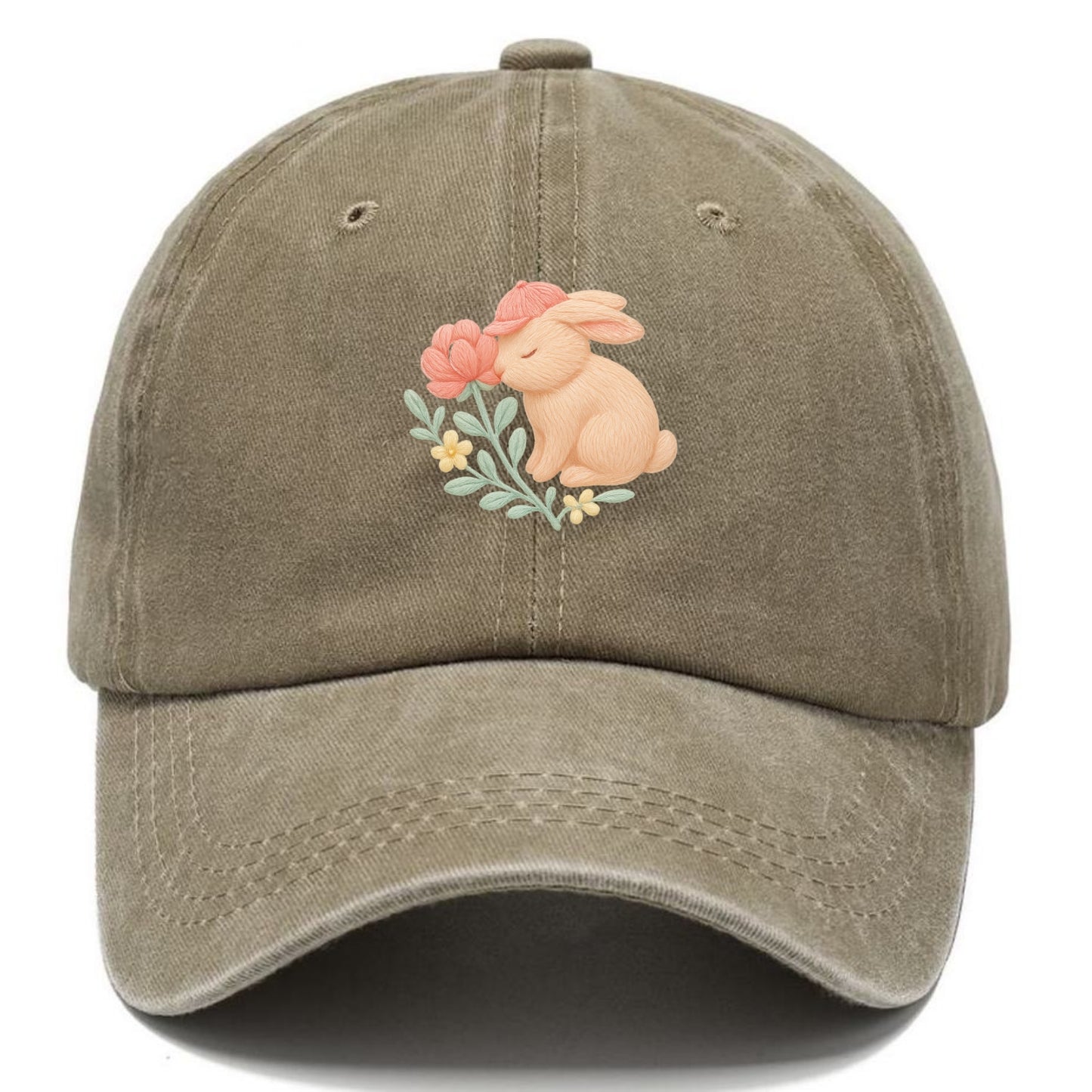 Peach Bunny - Classic Cap - Warm Sand(Khaki)