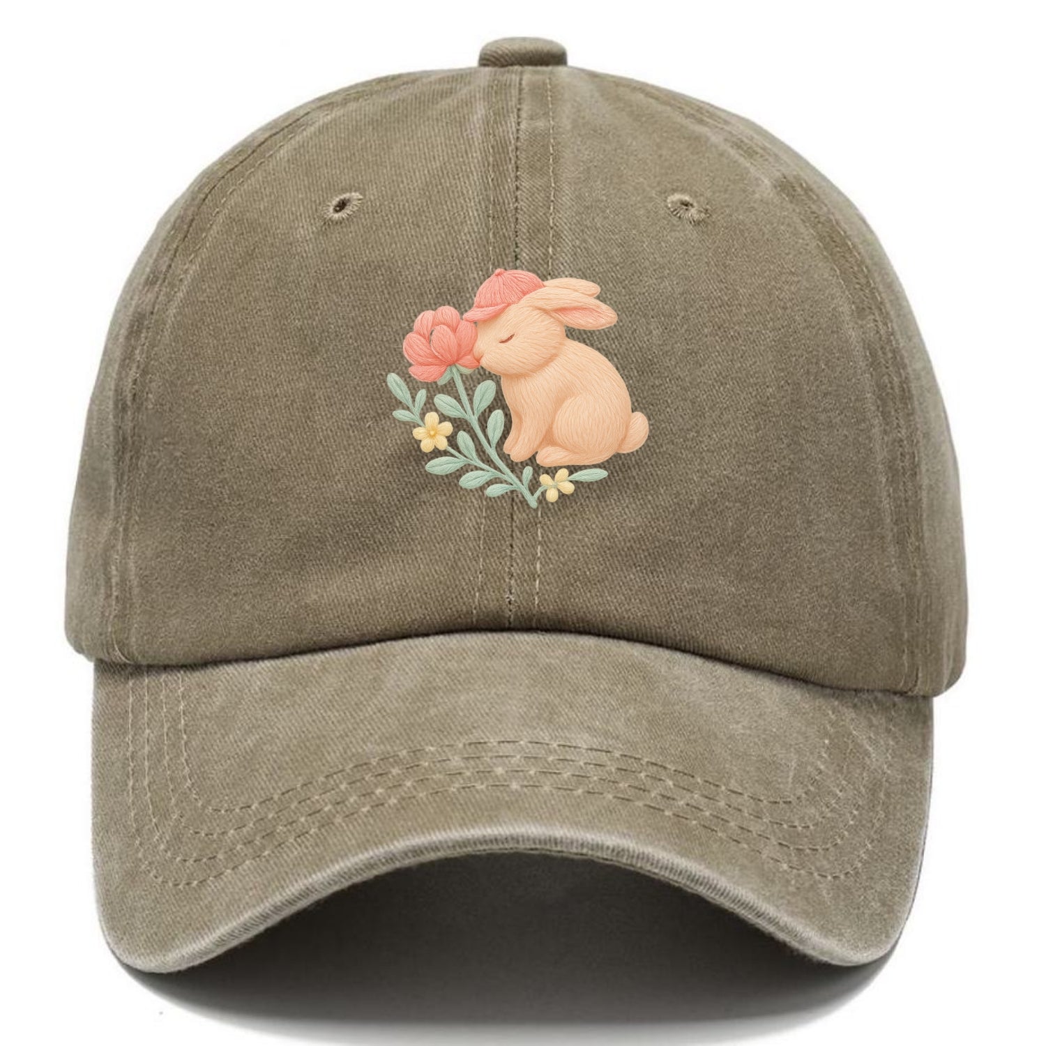 Peach Bunny - Classic Cap - Warm Sand(Khaki)