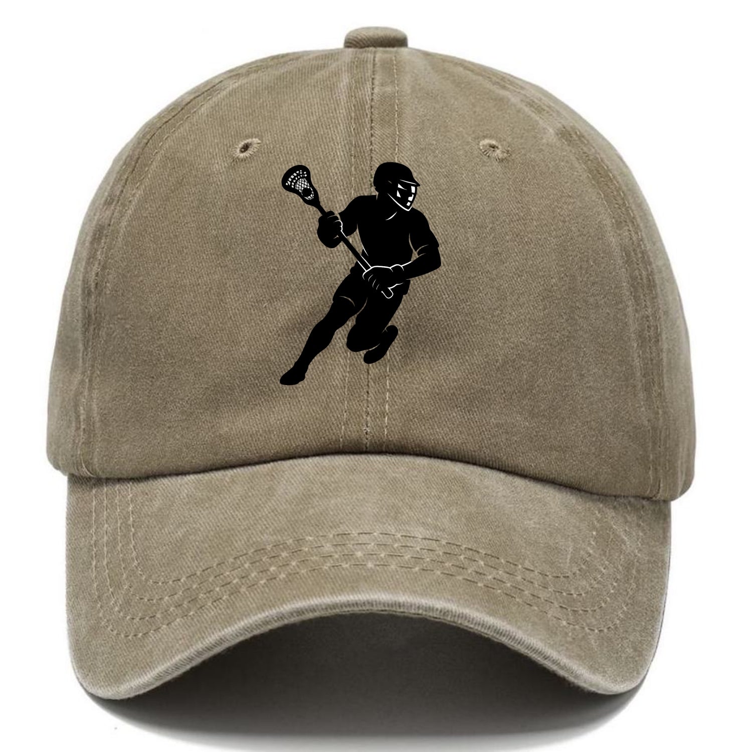 Lacrosse player cradling stick - Classic Cap - Warm Sand(Khaki)